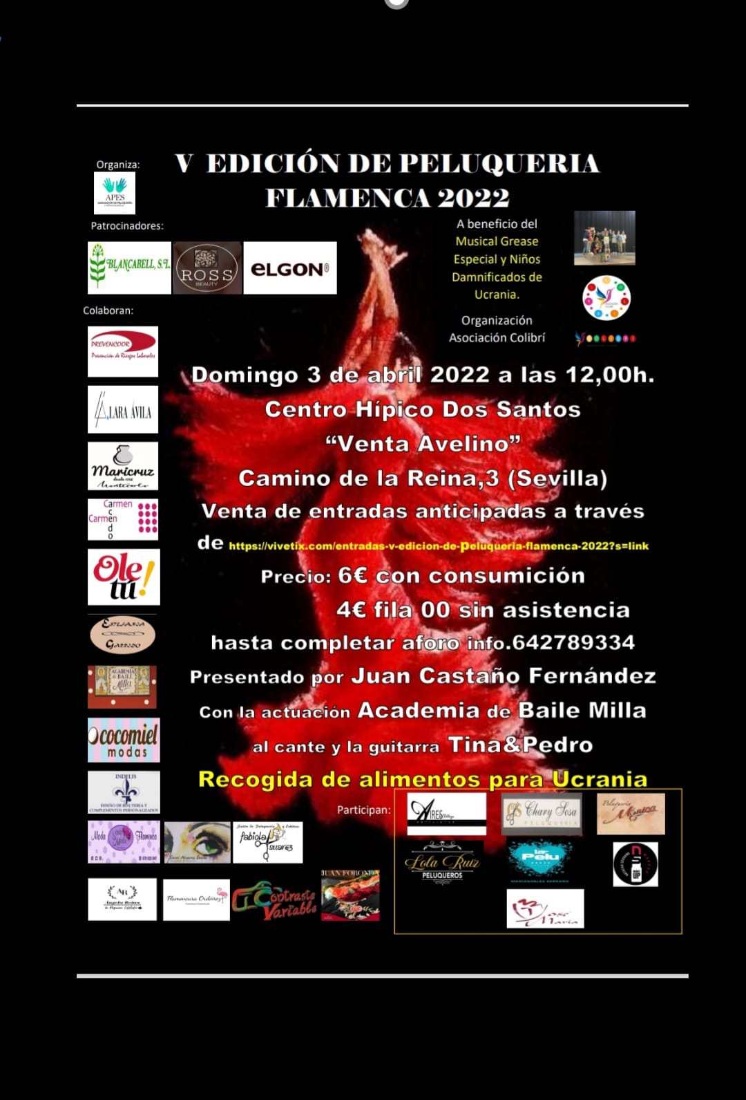 cartel peluquería flamenca