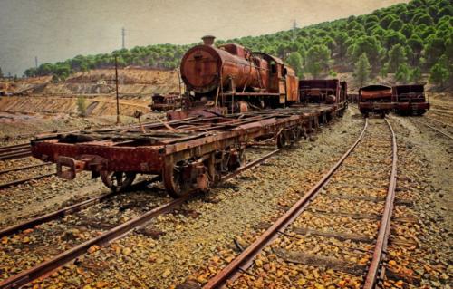 Trenes - Gómez Mateo José A-Ferrocarril minero de Ríotinto 2
